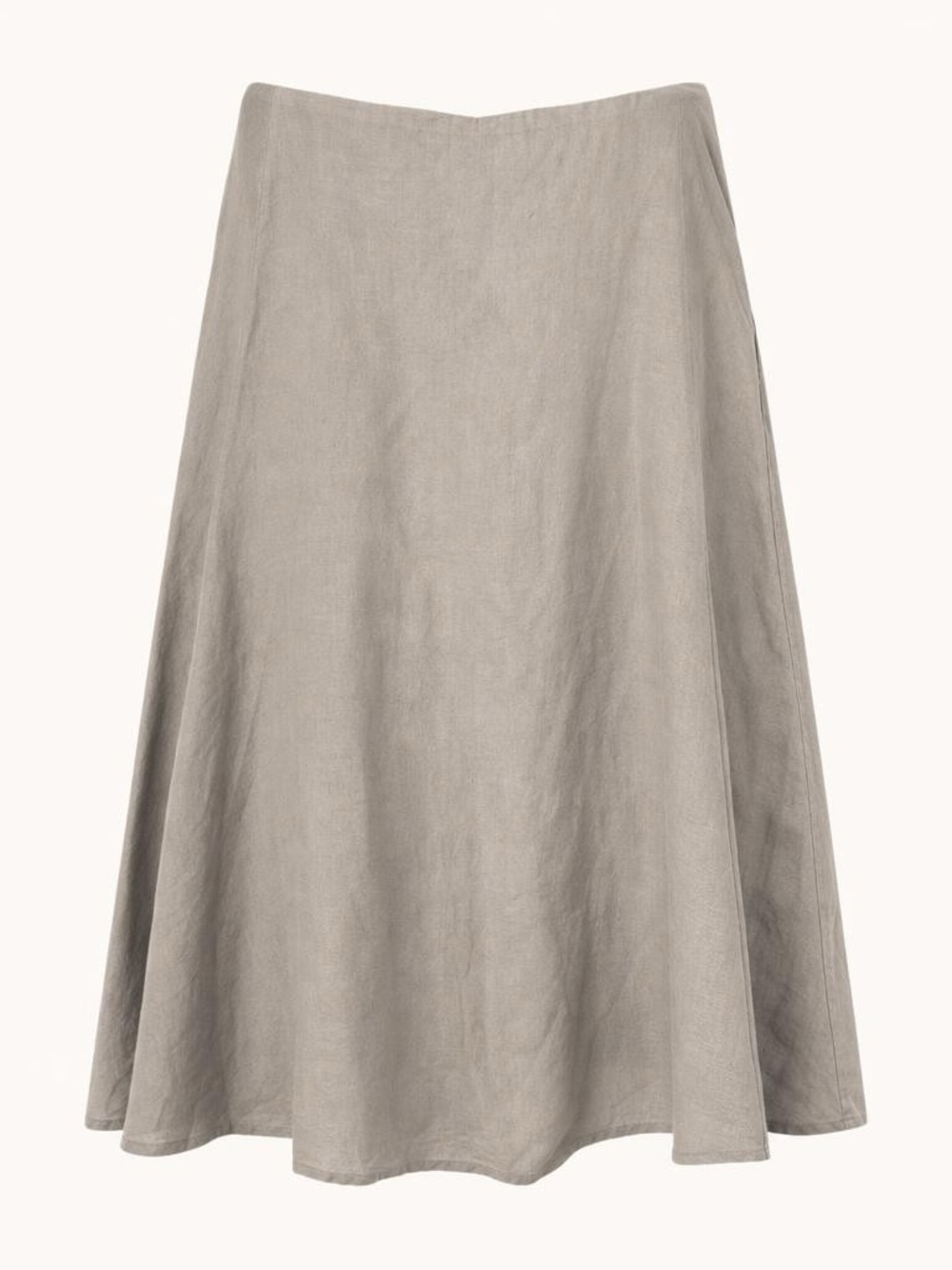 Eileen Fisher Linen A-Line Maxi Skirt Taupe Irish Linen Plus Size 2X